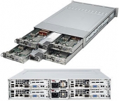 Platforma 2021TM-BTRF, H8DMT-F, 827H-R1400B, 2U, Four Nodes, Dual Opteron 2000 Series foto1